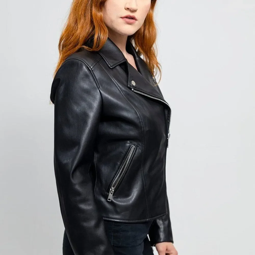 Women's Vegan Faux Leather Jacket